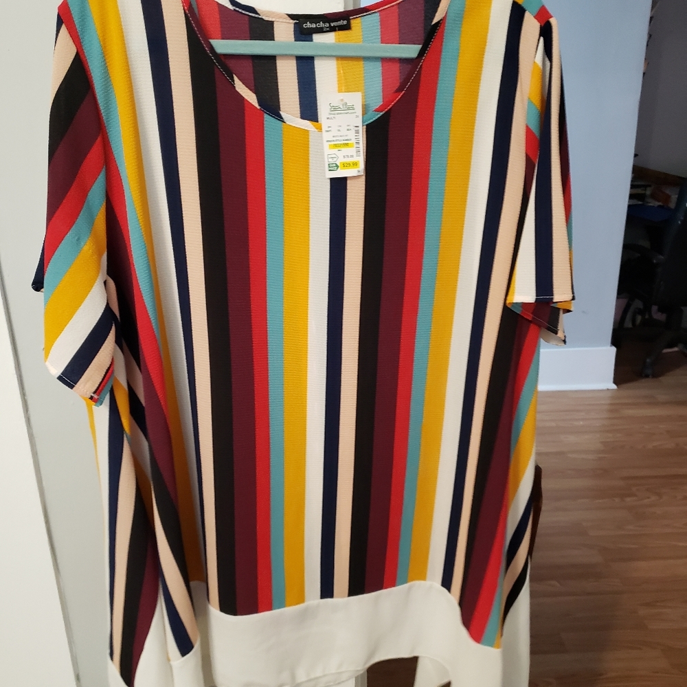 2x stripped top